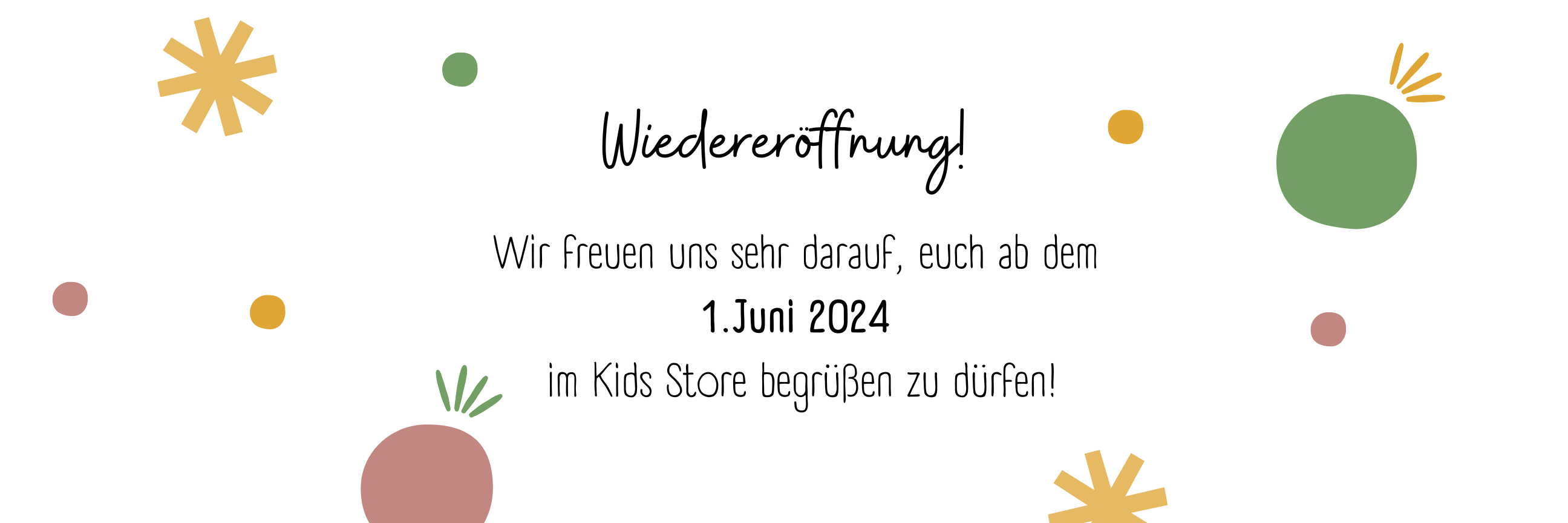 Wiedereröffnung Kids Store am 01. Juni 2014
