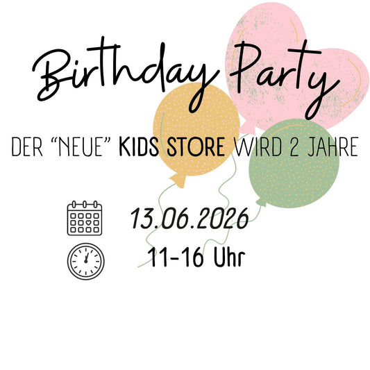 Birthday Party - der Kids Store wird 2 Jahre